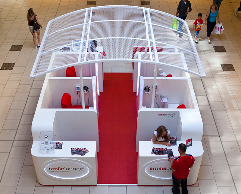 View of the kiosk from a higher level View of the kiosk from a higher level